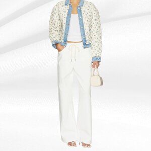 BLANKNYC White Wide Leg Jeans NWT Sz 29 Public Lite 100% Cotton $128 Retail